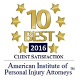 10 best client satisfaction - american institute of personal injury attorneys