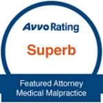 AVVO Superb Badge Featured Attorney Medical Malpractice for D'Amore Personal Injury Lawyer