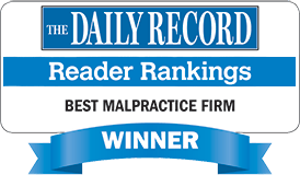 Daily Record Reading Rankings, Best Medical Malpractice Law Firm - D'Amore Personal Injury Lawyer Rankings Winner Logo - D'Amore Personal Injury Law