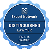 Expert Network, distinguished lawyer award for Paul D'Amore