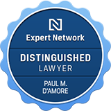 Expert Network, distinguished lawyer award for Paul D'Amore