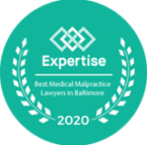 Expertise.com Award for the best medical malpractice lawyers in Baltimore , D'Amore Personal Injury Law Award