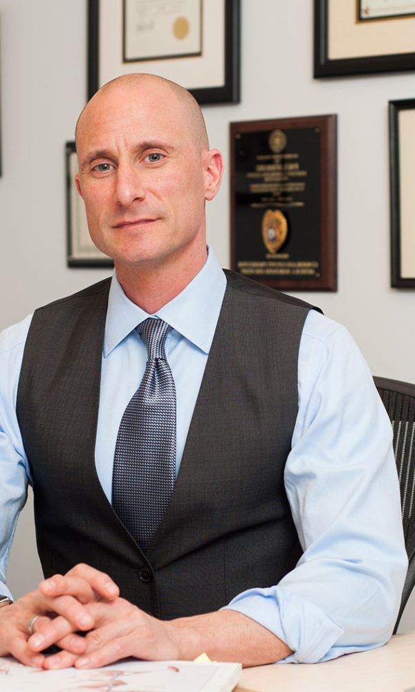 Top-Rated Medical Malpractice Attorney in Maryland, Paul D'Amore at his desk
